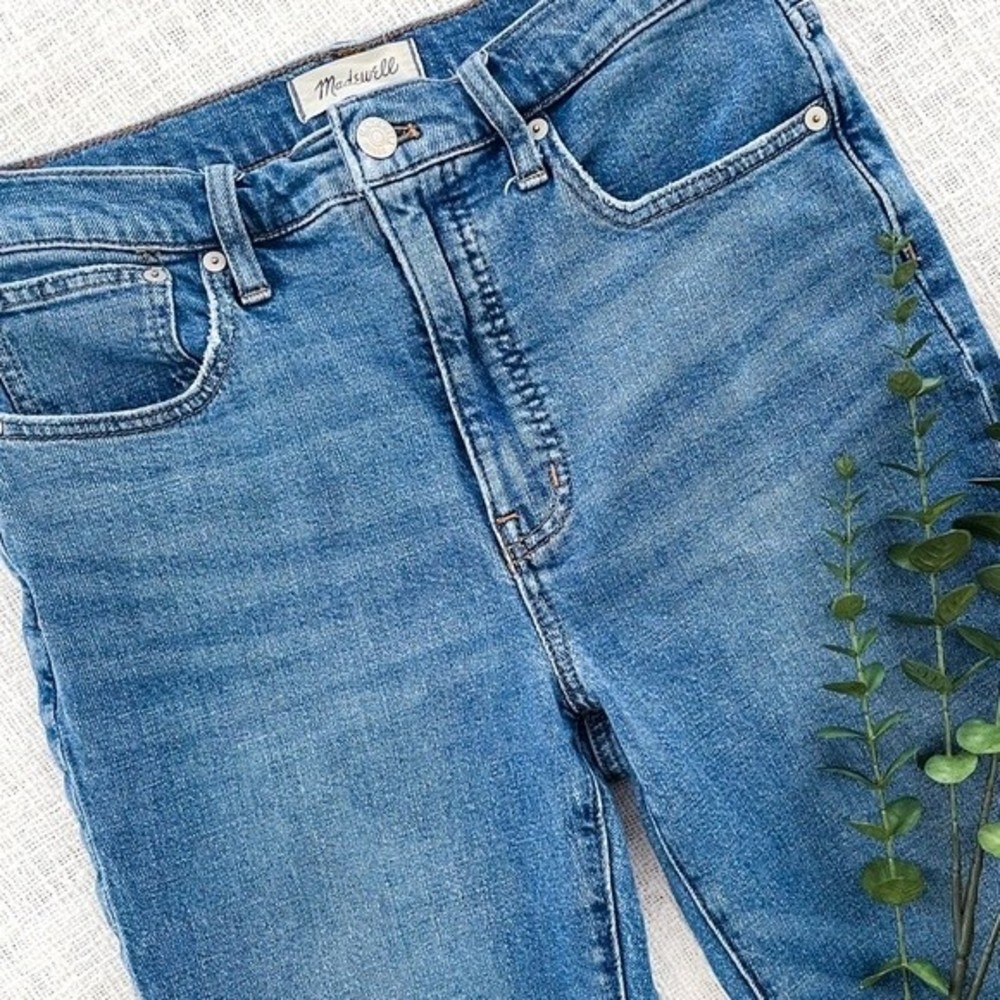 Madewell slim demi-boot jeans.
